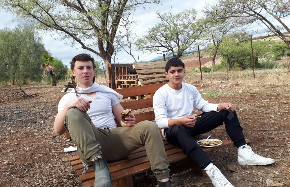 רגע של מנוחה בטבע