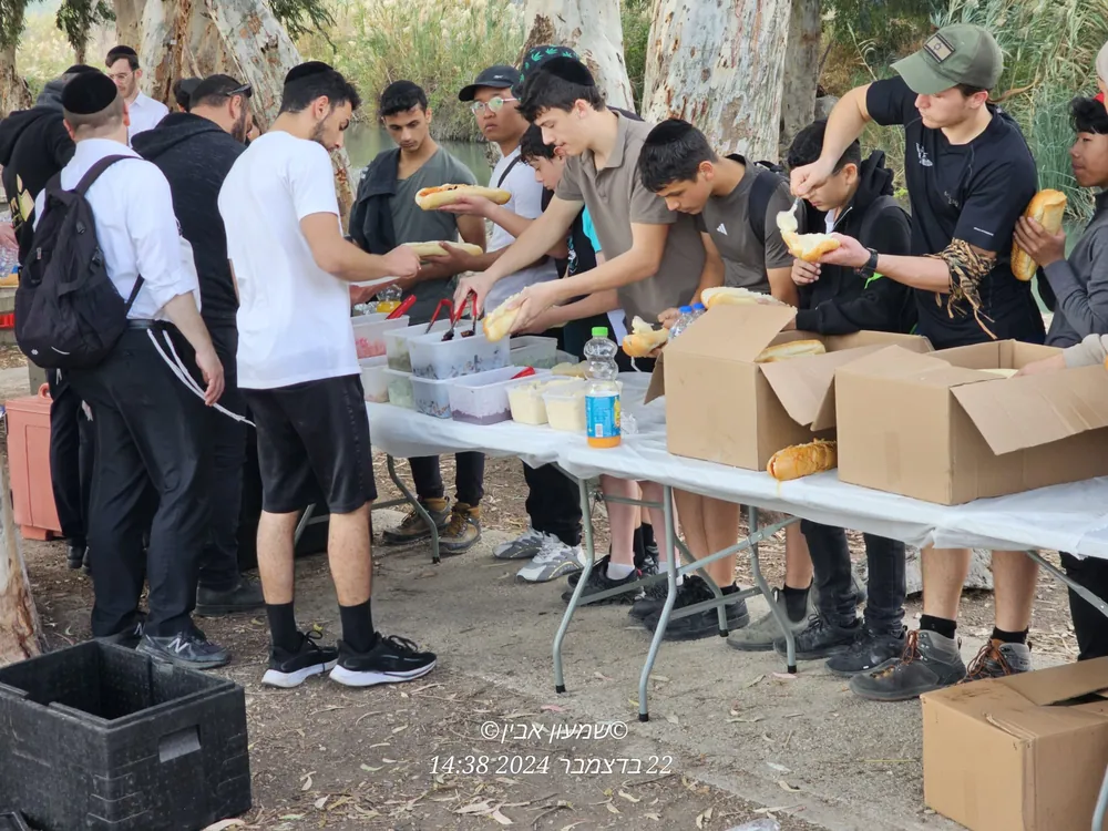 טיול חורף בבית שאן - הפסקת אוכל - טיול חורף בעמק בית שאן